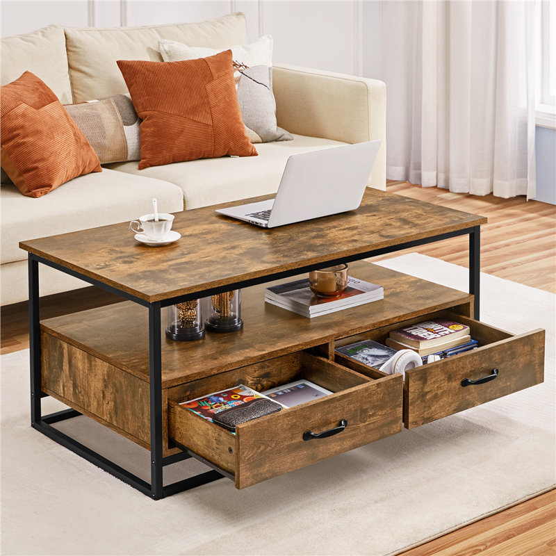 Frame Coffee Table with Storage