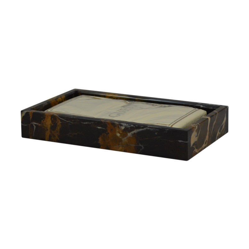 Plateau d’accessoires pour salle de bain marbre Rosado