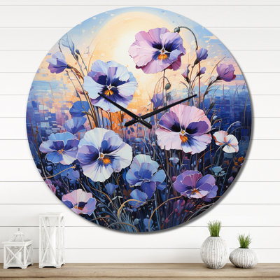 Crystalynn - Horloge murale florale