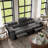 79” Wide Contemporary and Overstuffed Power Reclining Sofa with Wide Backrest-1569074680