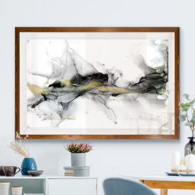 « golden précipice i » par paul cezanne-reproduction d’art sur cadre photo