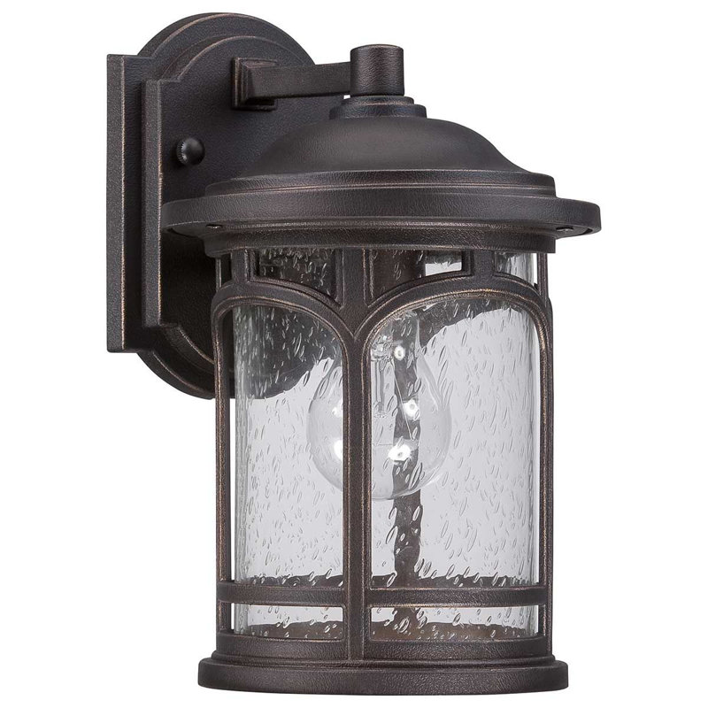 Aadriti Outdoor Wall Lantern, 28.1cm H x 17.8cm W x20.5cm D