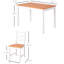 Ensemble de table de salle à manger pour 4, 5 pièces de table de cuisine moderne et chaises, ensemble de salle à manger en bois pour petits espaces, coin repas, blanc