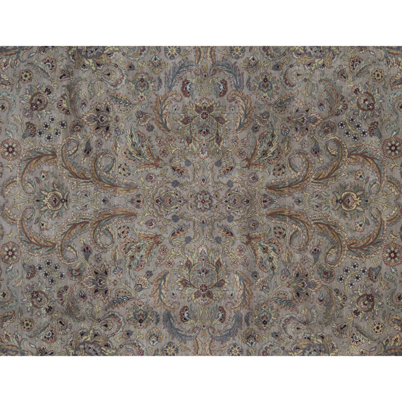 Tapis ivoire et chameau de haute qualité noué à la main Trinity, Rectangle 8'3" x 10'3"