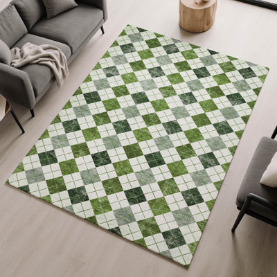 Tapis géométrique lavable à la machine de qualité supérieure Mayfield AMF2237