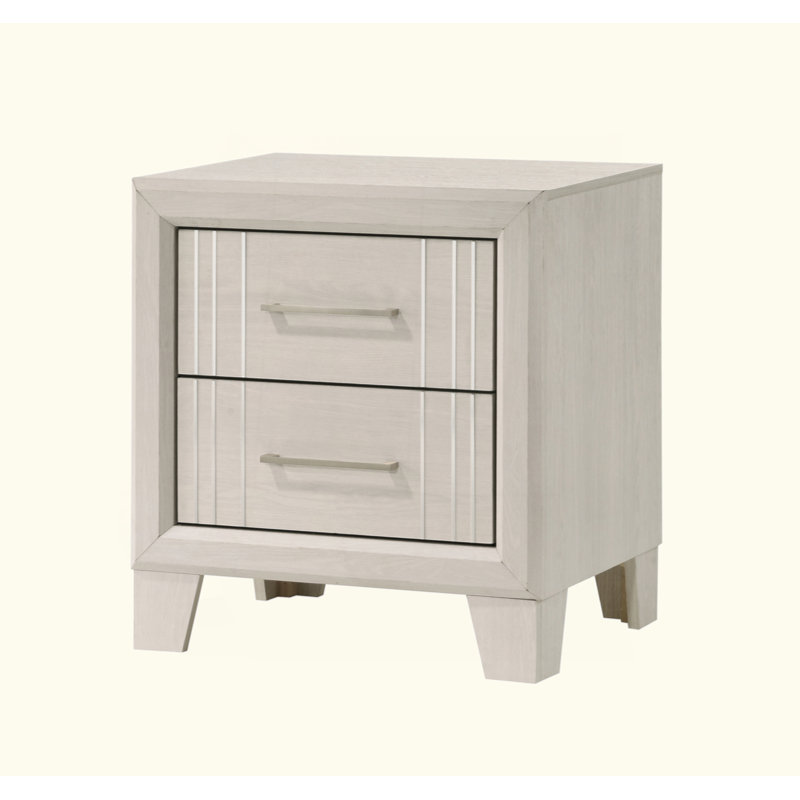 Table de chevet contemporaine à 2 tiroirs 1Pc