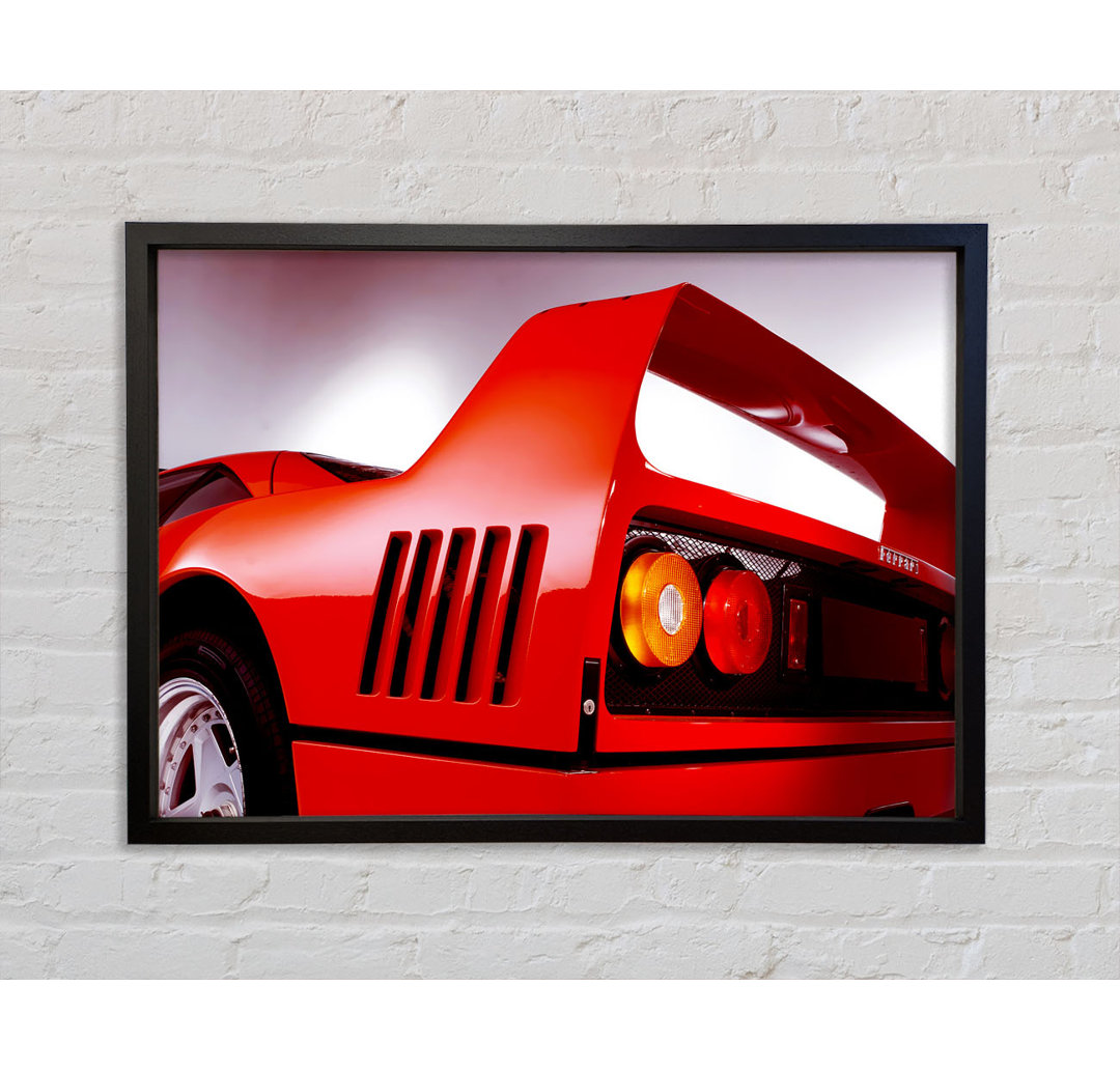 Ferrari F40 Spoiler - Einzelner Bilderrahmen Kunstdrucke auf Leinwand