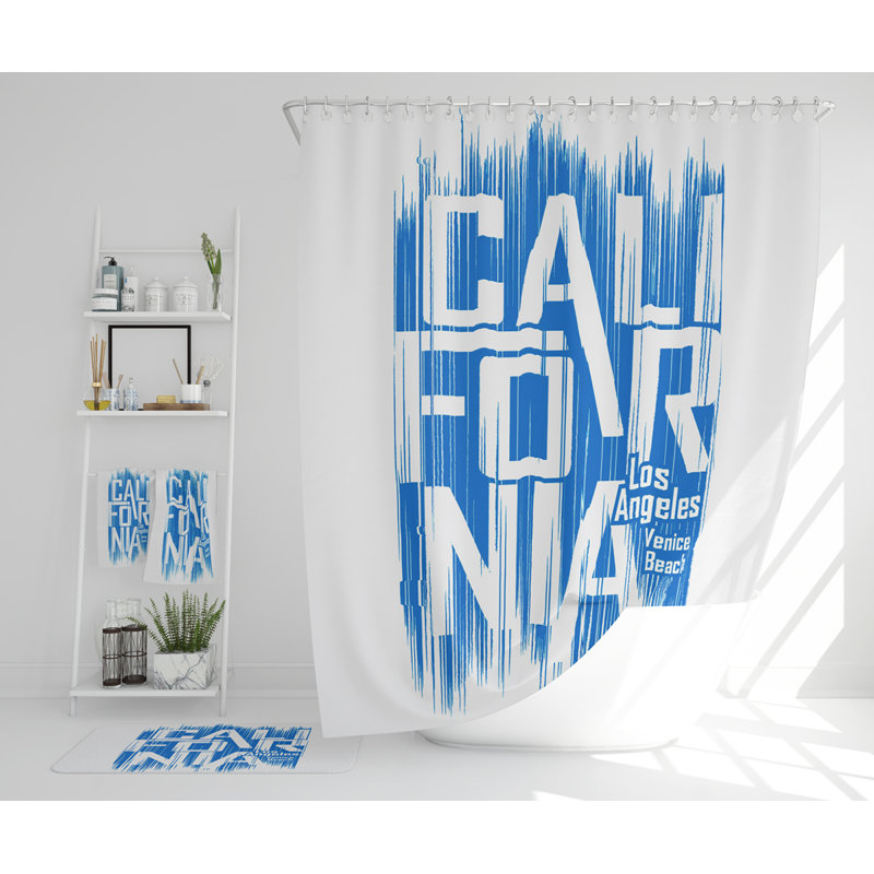 Neeha Polyester Shower Curtain Set