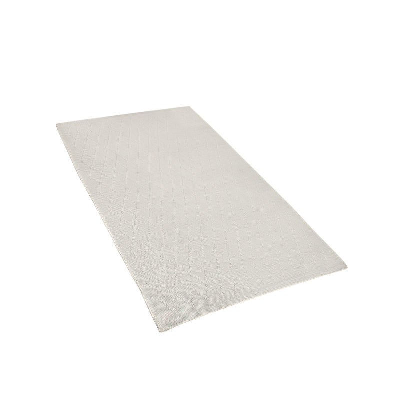 Sayer Solid Colour Wool Hand Woven Area Rug, Rectangle 160 x 230cm
