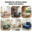 Fauteuil d'appoint Mid-Century sans accoudoirs, fauteuil en tissu moderne avec coussin pour le salon, chambre à coucher, fauteuil 500LBS sans assemblage requis-922890121