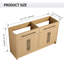 Base de meuble-lavabo double 60 po