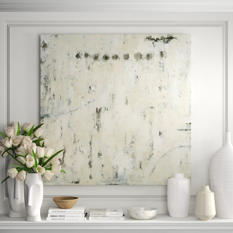 Study In Black And White Painting, 40" H x 40" W x 1.5" D, Outdoor