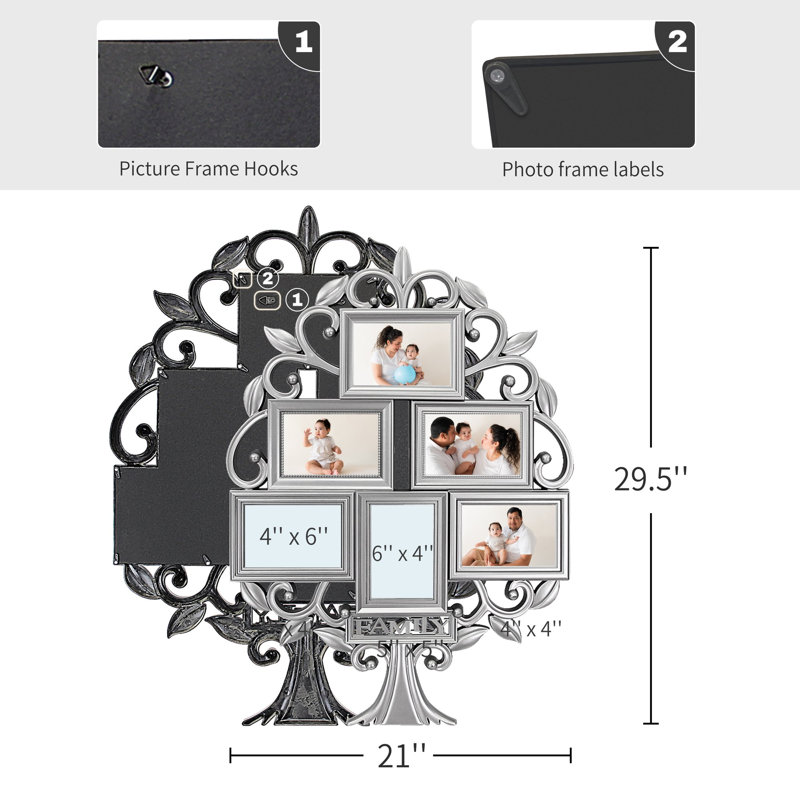 Cadre 6 photos Family Tree