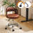 Ring-Shaped Wooden Back Office Chair With Foot Spikes And Wheels-1265467741