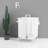 2 110L Laundry Hamper With Lid, White Cloth Basket For Clothes & , Deep Storage Cards Large, Lid And Sorting Bin