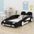 Race Car-Shaped Platform Bed With Wheels-1650053118