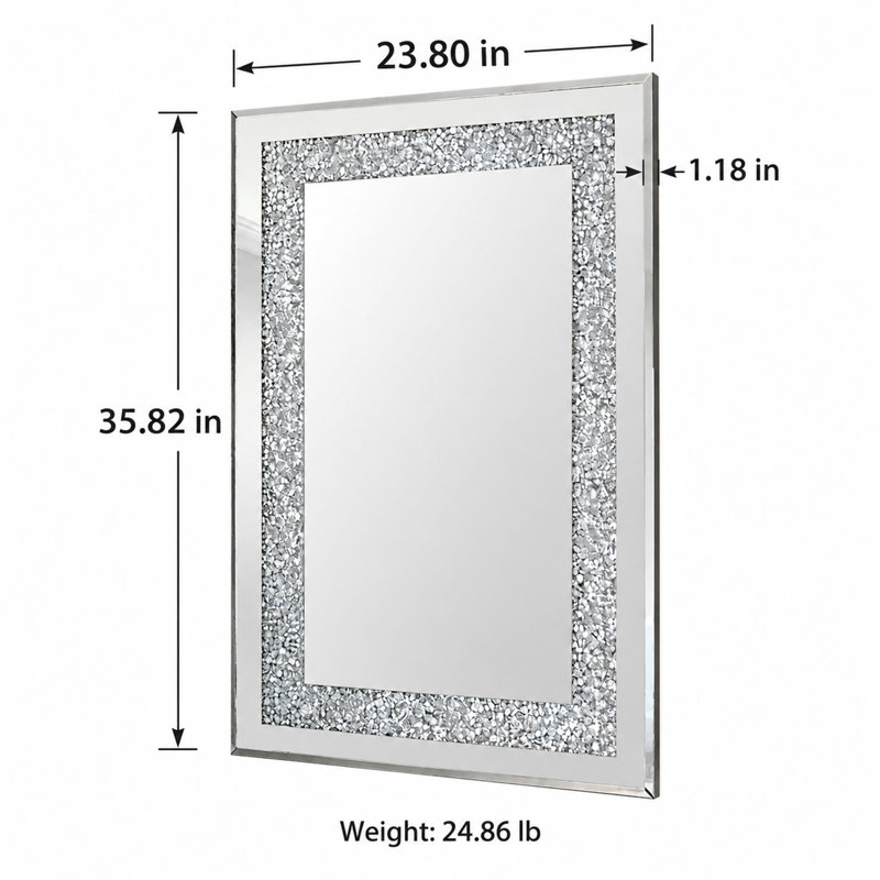 Miroir mural 36 po x 24 po