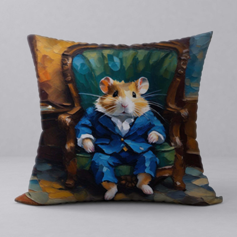 Polyester Throw Square Pillow Cover & Insert