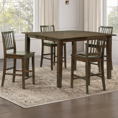 Joplin Extendable Table Wood Dining Set
