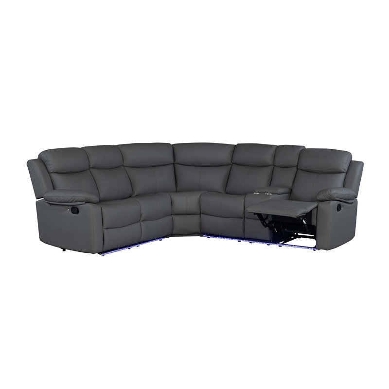 Modern Sectional Sofa with Integrated Speaker and LED