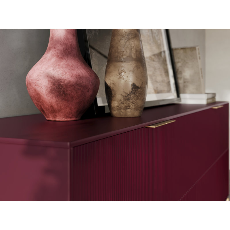 Zig - Crédence, Merlot / laiton brossé