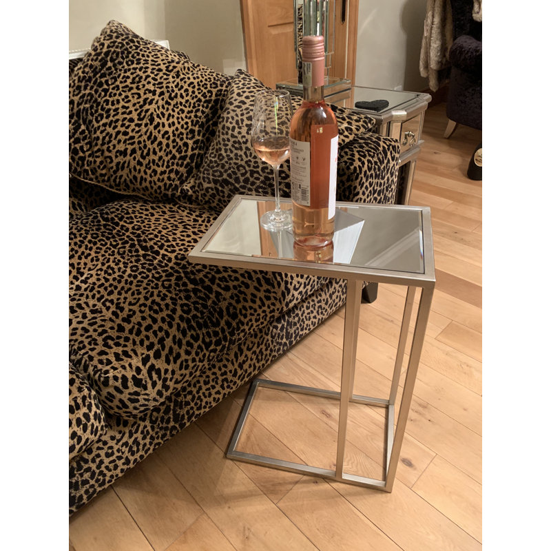Whitehaven Frame End Table, Silver, Silver