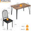 Ensemble de table de salle à manger pour 4 personnes, ensemble de cuisine compacte 5 pièces avec chaises rembourrées