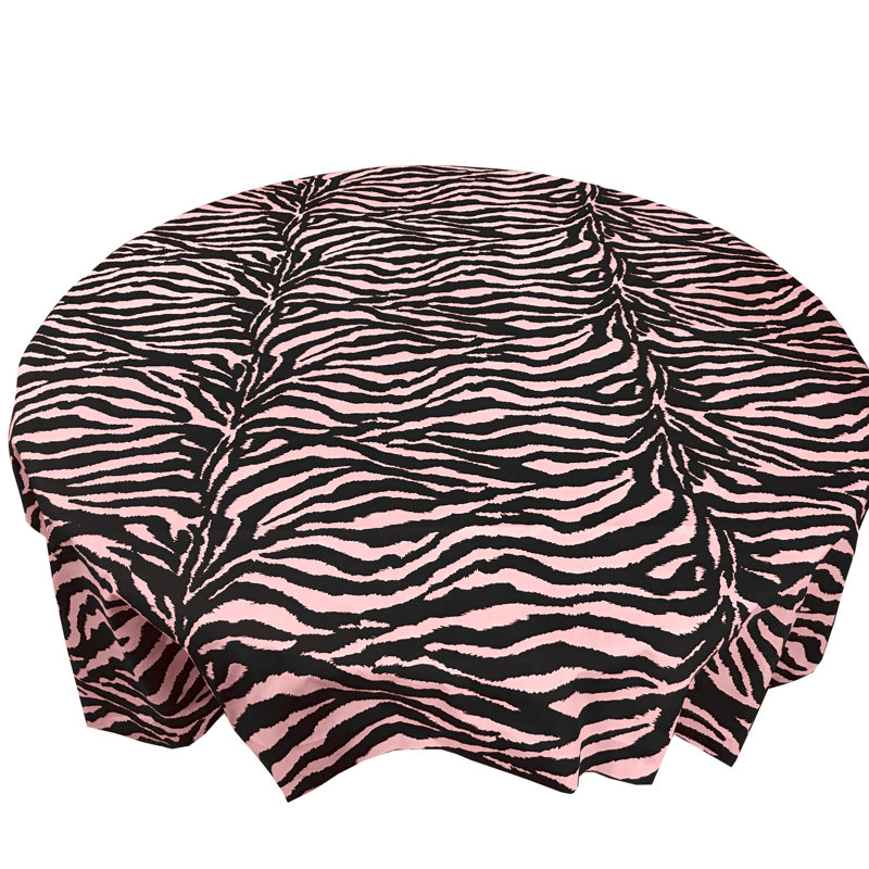 Nappes à imprimé zébré, 36 po carré, Rose