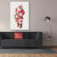 «Jolly Santa With Wreath» par Danhui Nai, art mural sur toile-1820739835