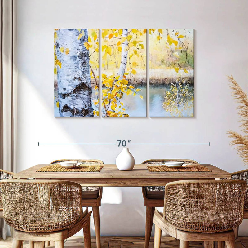 Harnek Lakeside Birch Trees, 36" H x 57" W