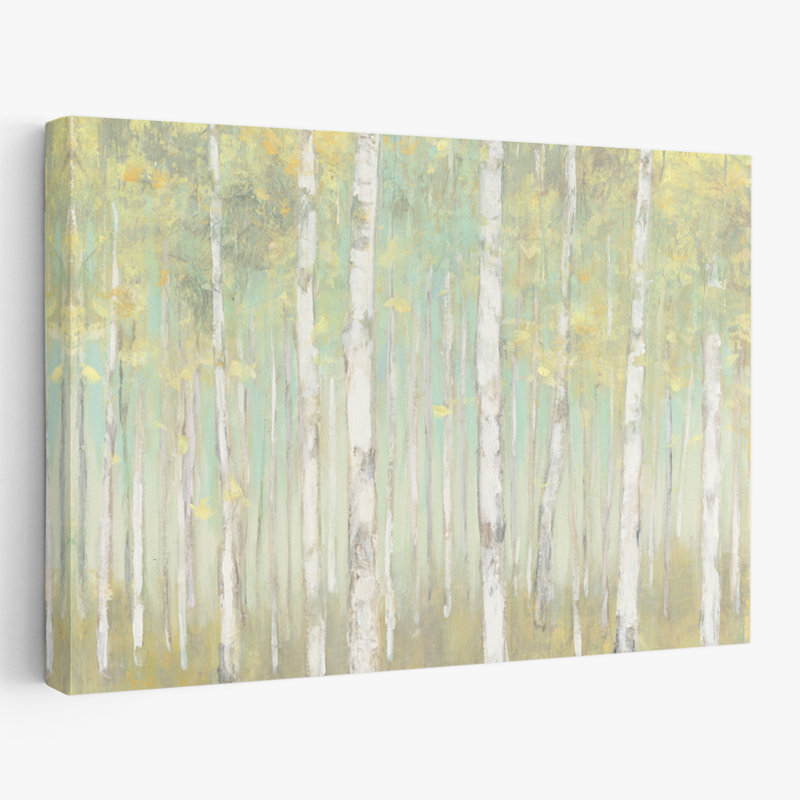 Bouleau et bouleaux Sylvan Birches Art, H 16 po x l 24 po