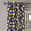 Rideau décoratif à œillets 2 panneaux Dakota Fields, 50 po, bleu marine, orange, jaune-673012675