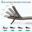 Chaise longue d'extérieur en osier 2 pièces