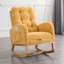 Chaise berçante avec repose-pieds à haut dossier-556794758