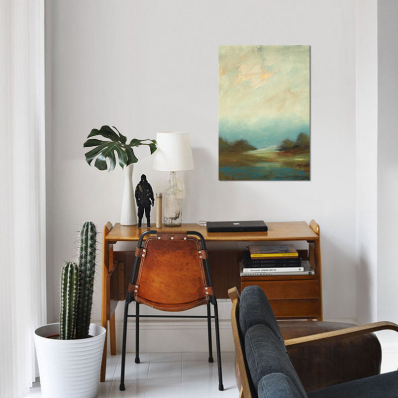 Contemporary Vista II par Lisa Ridgers - Estampe numérique sur toile tendue avec châssis, H 18 po x l 12 po x P 1,5 po