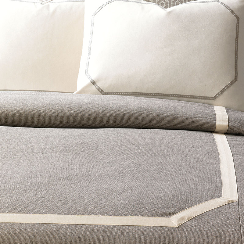 Gavin Modern & Contemporary Cotton Blend Woven Duvet Cover, King