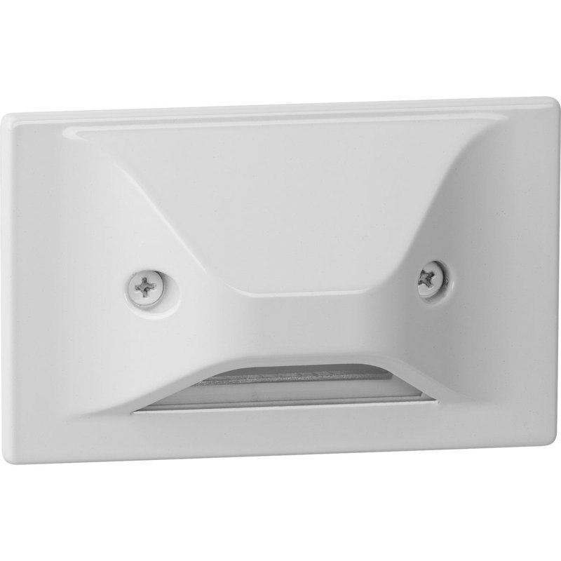 Integrated LED Metal Step Light, Satin White
