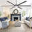 6 Aluminium Blades Indoor Ceiling Fan With Light Kit And Remote Control-1074259483-1083451005