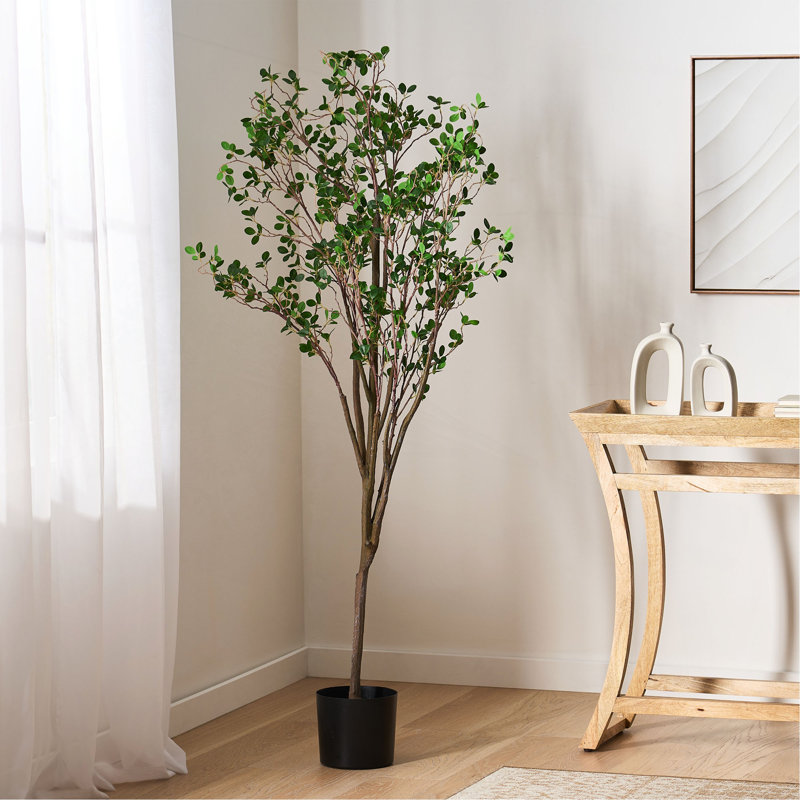  Artificial Milan Leaf Bonsai, 70.9 in x 39.3 in