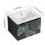 Lavabo mural pour salle de bain avec bol en céramique et porte à fermeture en douceur