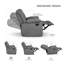 Ensemble de salon inclinable 3 pièces Monchat-1845050857