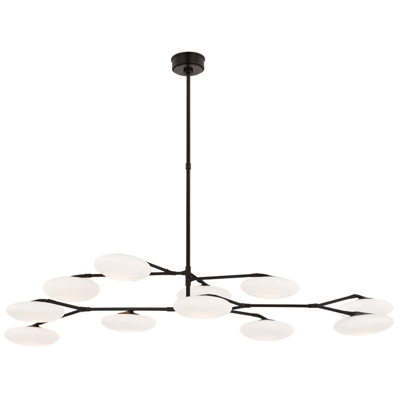 Brindille 11 - Light LED Chandelier, Gun Metal