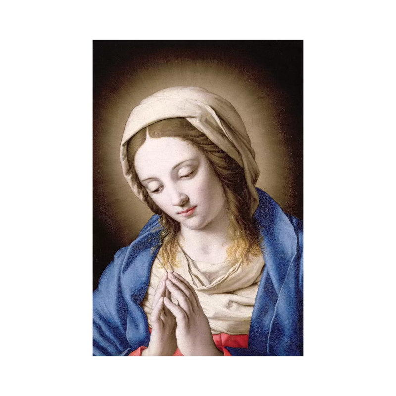 The Madonna Praying by Il Sassoferrato - Wrapped Canvas Print, 20.32 cm H x 30.48 cm W
