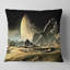 Crashed Spaceship - Coussin décoratif à imprimé paysage-30423502-30423505