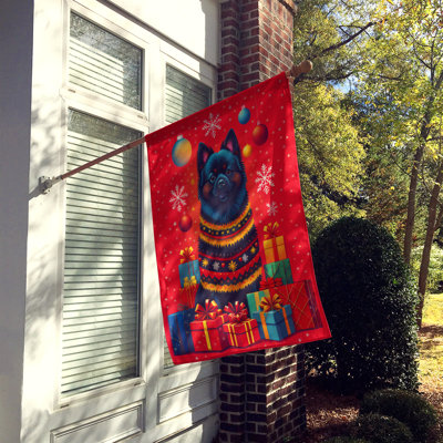 Drapeau de maison de Noël allemand en polyester recto verso 40 pi x 28 po