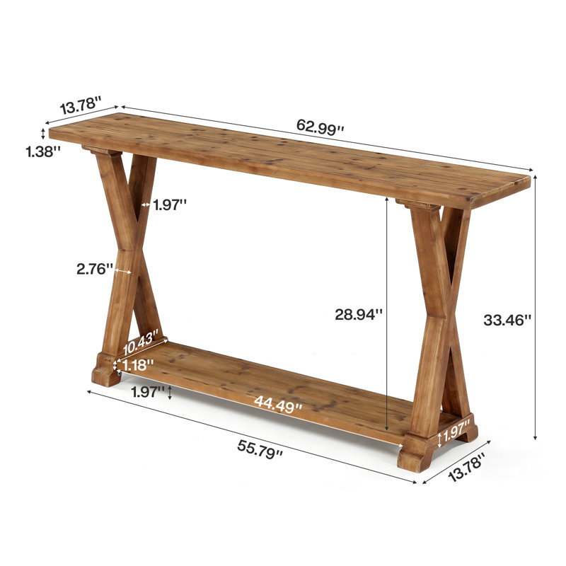 160cm Solid Wood Console Table