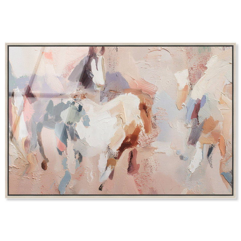 «Warm Neutralité I», reproduction d'art sur toile encadrée par Art Remedy, cadre argenté, 24 x 16, H 17 po x l 25 po
