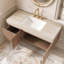 Wall Mounted Single Vanity Bathroom Vanity With Solid Surface Top-1614626148