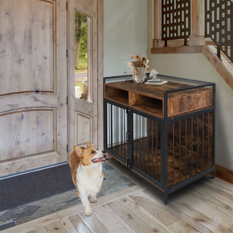 Cage pour chien Furniture, H 36,2 po x l 23,6 po x P 40,9 po