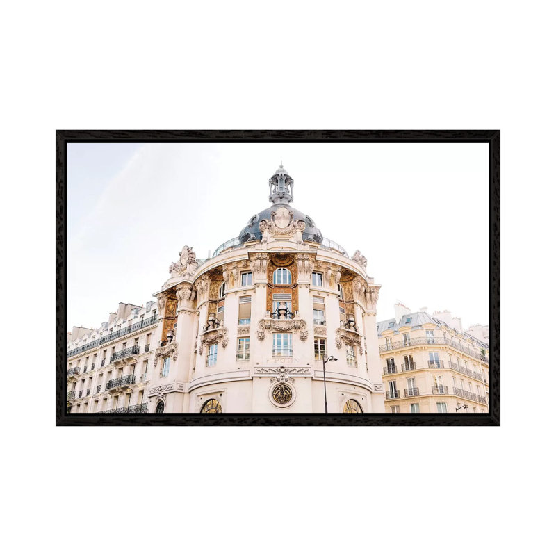 Paris Architecture II by Bethany Young - Print on Canvas, Black Framed, 101.6cm H x 152.4cm W x 3.81cm D